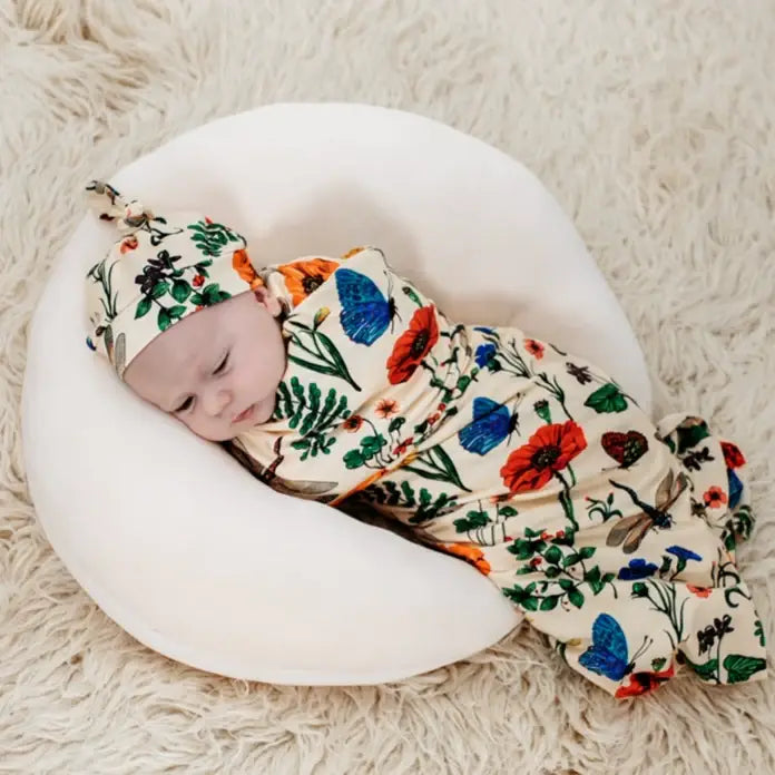 ANO - Vintage Insect Gift Set Jersey Swaddle with accessories