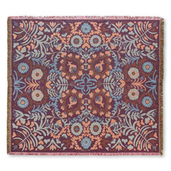 HENDEER - 'A Day In The Life' Woven Picnic Rug/Throw: Regular 130x160cm