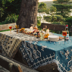 'Let It Be' Woven Picnic Rug/Throw: Regular 130x160cm
