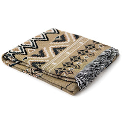 HENDEER - 'Hey Jude' Woven Picnic Rug/Throw: Regular 130x160cm