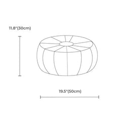 Gran Wholesale - Tobacco Pouf Moroccan Leather | Moroccan Ottoman Pouf