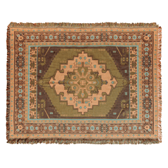 'Strawberry Fields' Woven Picnic Rug/Throw: Regular 130x160cm