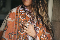 'Penny Lane' Woven Picnic Rug/Throw: Regular 130x160cm