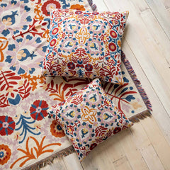 HENDEER - 'A Day In The Life' Woven Picnic Rug/Throw: Regular 130x160cm