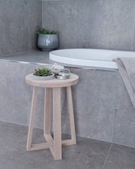 Round Side Table: Satin
