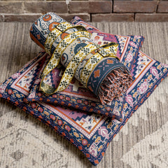 HENDEER - 'Strawberry Fields' Woven Scatter Cushion Cover: 65cm x 65cm