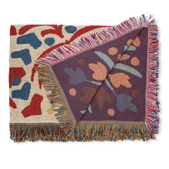 HENDEER - 'A Day In The Life' Woven Picnic Rug/Throw: Regular 130x160cm