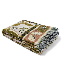 HENDEER - 'Eleanor Rigby' Woven Picnic Rug/Throw: Regular 130x160cm