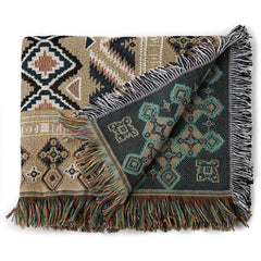 HENDEER - 'Hey Jude' Woven Picnic Rug/Throw: Regular 130x160cm