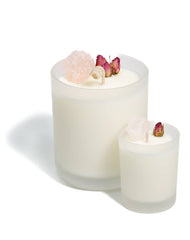 Peony Blossom with Rose Quartz LOVE + HARMONY: 18+ Hours Burn Time