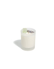 Eucalyptus with Green Calcite CALMING + PROSPERITY: 18+ Hours Burn Time