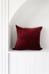 Linen Connections - Luxury Velvet Cushion Cover - Maroon