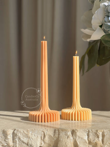 Vase Pillar Soy Candle - Tall / Unscented