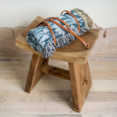 HENDEER - 'Yesterday' Woven Picnic Rug/Throw: Regular 130x160cm