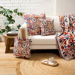 HENDEER - 'A Day In The Life' Woven Picnic Rug/Throw: Regular 130x160cm