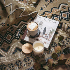 HENDEER - 'Hey Jude' Woven Picnic Rug/Throw: Regular 130x160cm