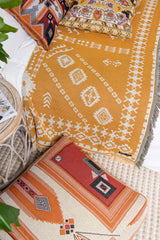 HENDEER - 'Good Day Sunshine' Woven Picnic Rug/Throw: Regular 130x160cm