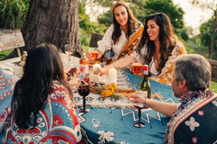 'Let It Be' Woven Picnic Rug/Throw: Regular 130x160cm