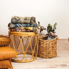 HENDEER - 'Hey Jude' Woven Picnic Rug/Throw: Regular 130x160cm