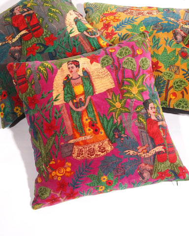 Linen Connections - Frida Cotton Velvet Cushion Cover