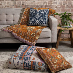 'Let It Be' Woven Scatter Cushion Cover: 65cm x 65cm