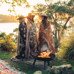 'Penny Lane' Woven Picnic Rug/Throw: Regular 130x160cm
