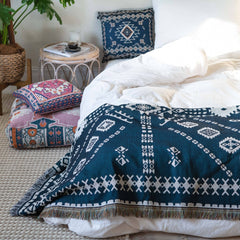 HENDEER - 'Strawberry Fields' Woven Scatter Cushion Cover: 65cm x 65cm