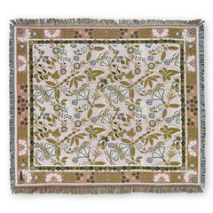 HENDEER - 'Eleanor Rigby' Woven Picnic Rug/Throw: Regular 130x160cm