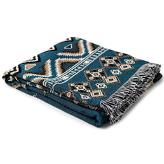 'Let It Be' Woven Picnic Rug/Throw: Regular 130x160cm