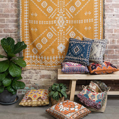 'Let It Be' Woven Scatter Cushion Cover: 65cm x 65cm