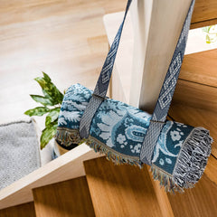 HENDEER - 'Yesterday' Woven Picnic Rug/Throw: Regular 130x160cm