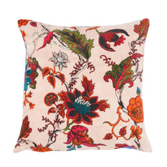 Linen Connections - Cotton Velvet Floral Cushion Frida