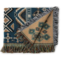 'Let It Be' Woven Picnic Rug/Throw: Regular 130x160cm