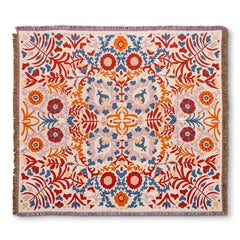 HENDEER - 'A Day In The Life' Woven Picnic Rug/Throw: Regular 130x160cm