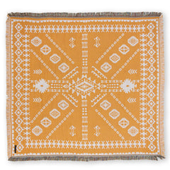 HENDEER - 'Good Day Sunshine' Woven Picnic Rug/Throw: Regular 130x160cm