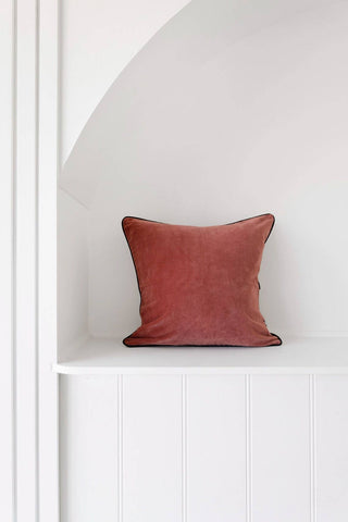 Linen Connections - Luxury Velvet Cushion Cover - Brown