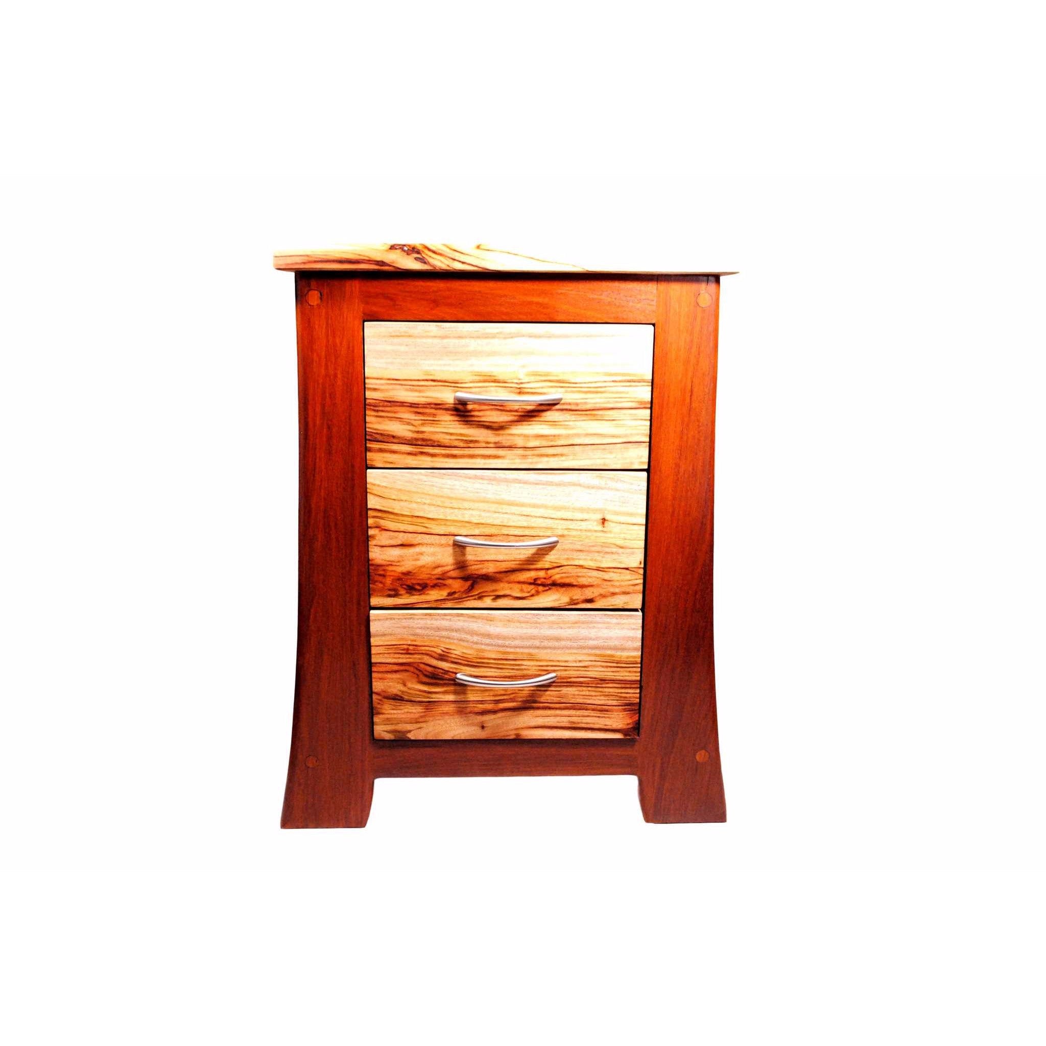 wooden nightstand 3 drawer dresser